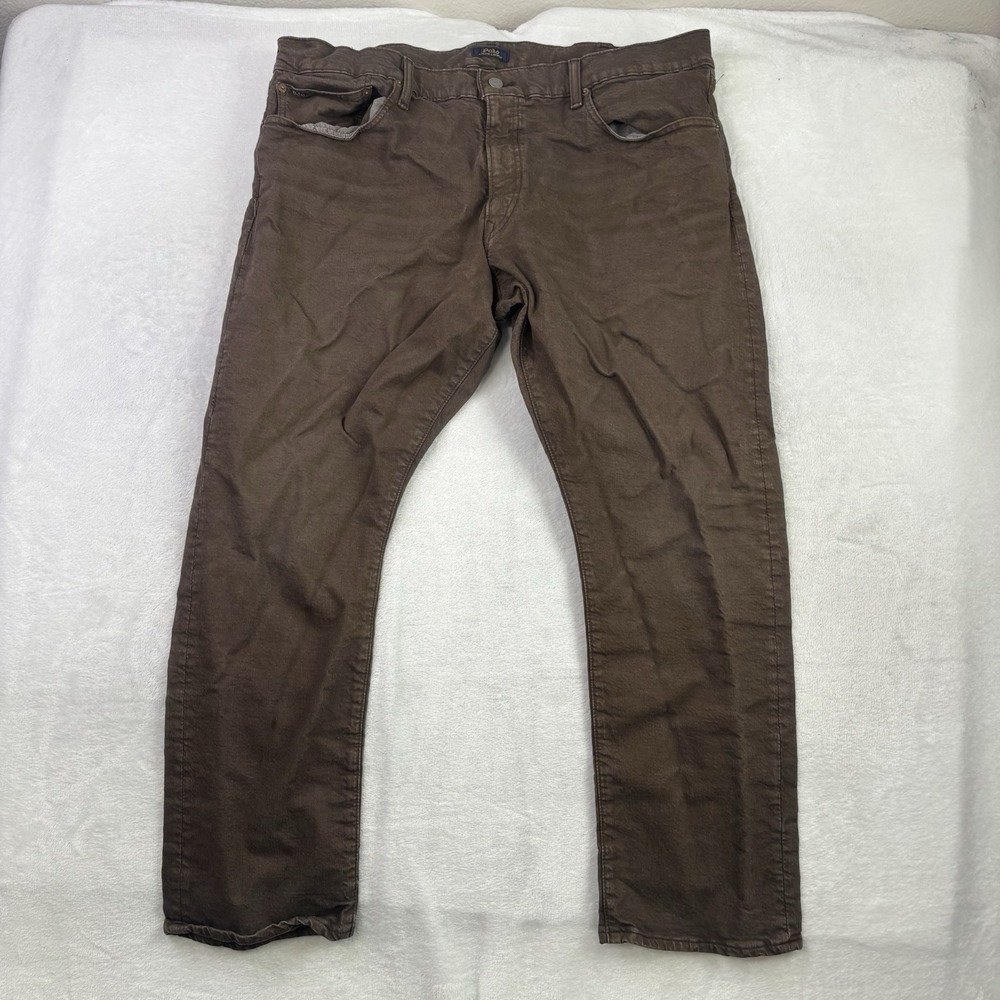Polo Ralph Lauren Varick Slim Straight Brown Denim Jeans Men's Waist 40"x 30" L